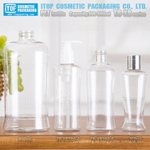 Serie de la TB-XR 160ml 200ml y 800ml sola capa multi uso buena calidad única forma oval claro botella plástica del animal doméstico